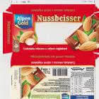 Nussbeisser male Alpen Gold rog czekolada mleczna z calymi migdalami 381 kcal