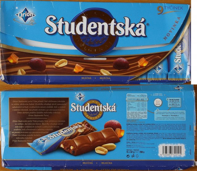 Orion Studentska mlecna 9 tycinek
