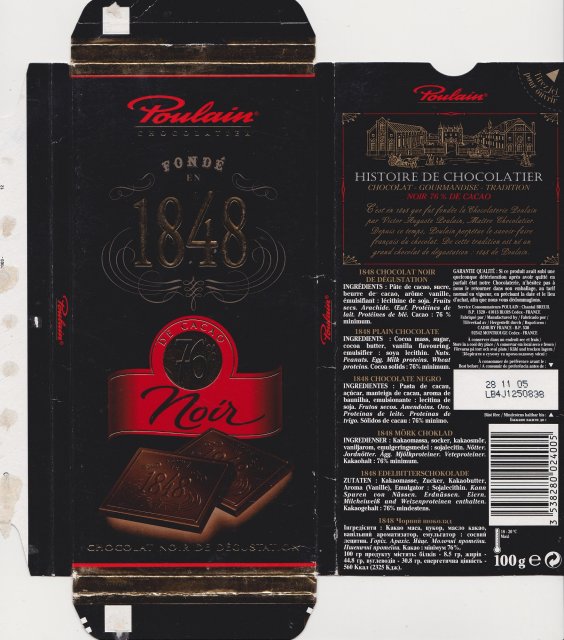 Poulain 1848 noir 76
