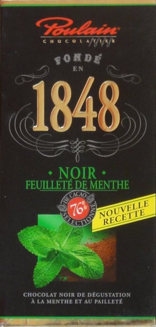 Poulain 1848 noir feuillete de menthe_cr