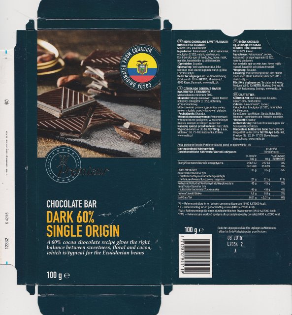 Premieur dark 60 single origin