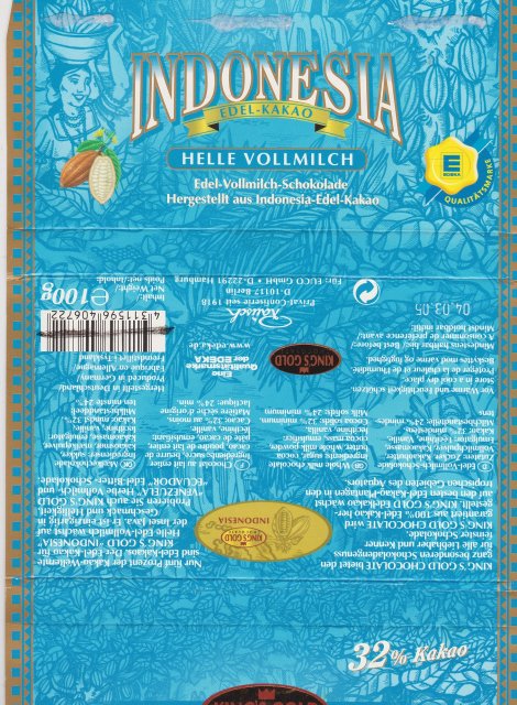 Rausch 0 Indonesia helle vollmilch