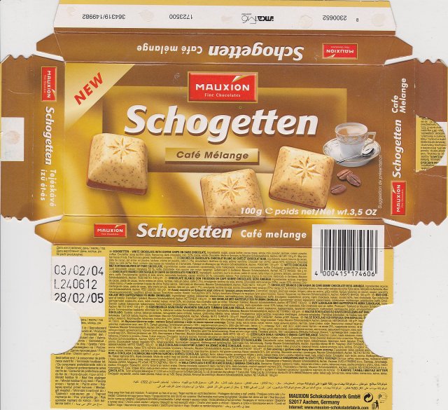 Schogetten Mauxion male 2 Cafe Melange New