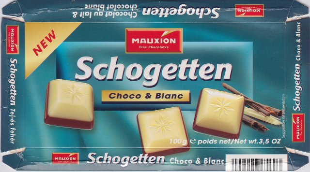 Schogetten Mauxion male 2 Choco & Blanc New