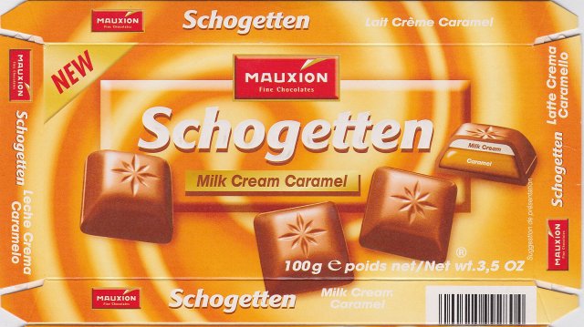 Schogetten Mauxion male 2 Milk Cream Caramel New