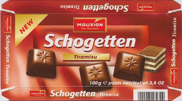 Schogetten Mauxion male 2 Tiramisu New
