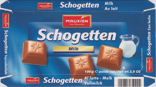 Schogetten Mauxion male 3 Milk