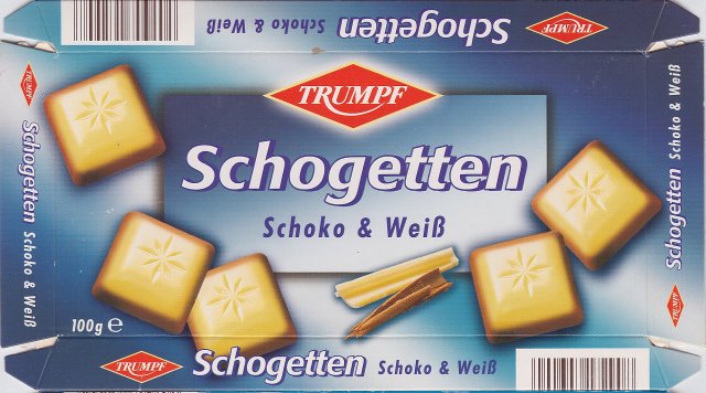 Schogetten Trumpf male 10 Schoko & Weiss