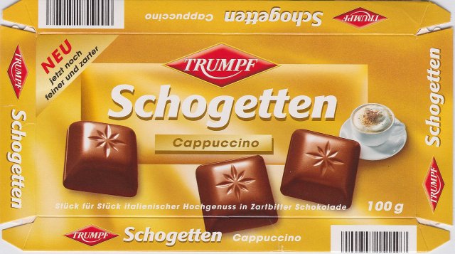 Schogetten Trumpf male 11 Cappuccino Neu jetzt noch feiner und zarter