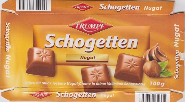 Schogetten Trumpf male 12 Nugat