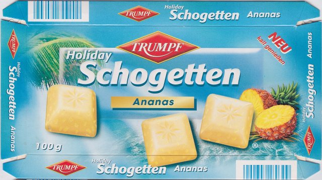 Schogetten Trumpf male 13 Ananas Holiday Neu kalt geniessen