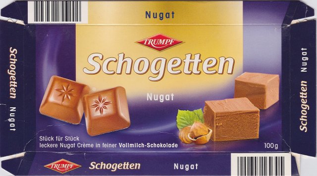 Schogetten Trumpf male 17 Nugat