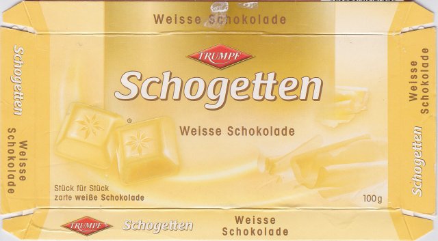 Schogetten Trumpf male 17 Weisse Schokolade