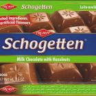Schogetten Trumpf male 21 Milk Chocolate with Hazelnuts Selected ingredients No artificial flavours