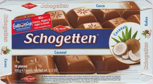 Schogetten Trumpf male 25 Coconut Eurovision