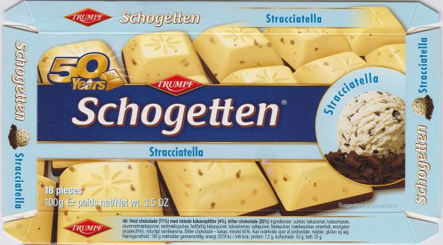 Schogetten Trumpf male 27 Stracciatella 50 years