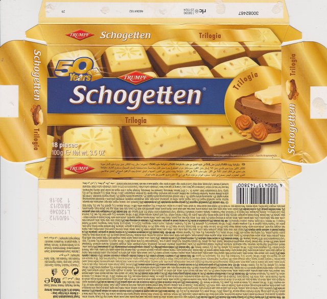 Schogetten Trumpf male 27 Trilogia 50 years