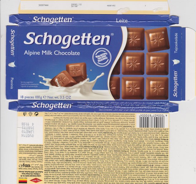 Schogetten Trumpf male 29 Alpine Milk Chocolate new recipe even more delicious 3