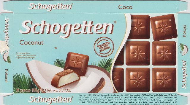Schogetten Trumpf male 29 Coconut new recipe even more delicious