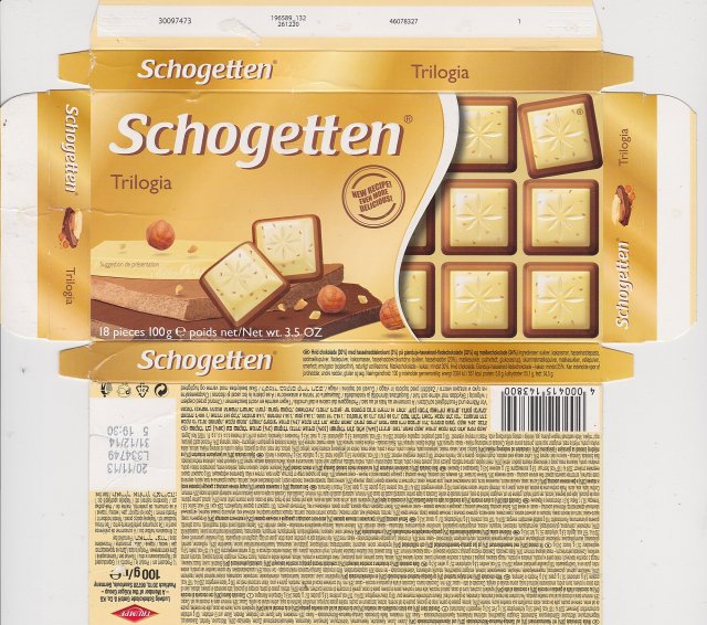 Schogetten Trumpf male 29 Trilogia new recipe even more delicious suggestion de 1
