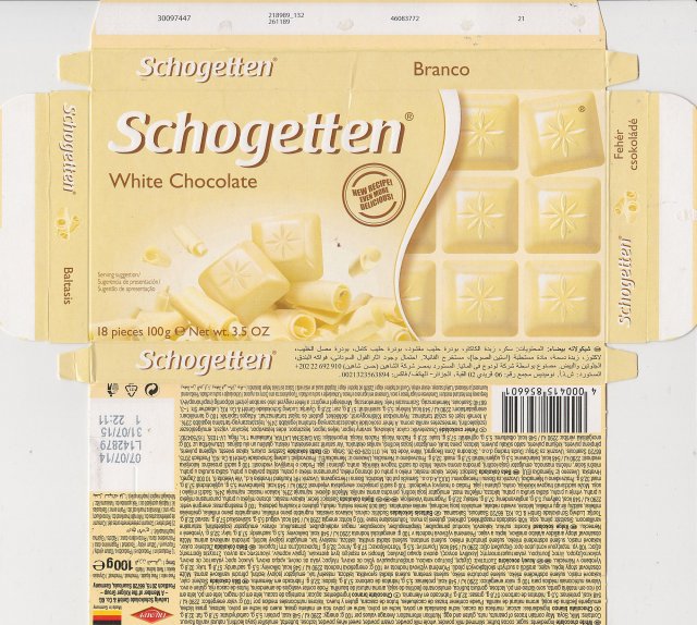 Schogetten Trumpf male 29 White Chocolate new recipe even more delicious 3
