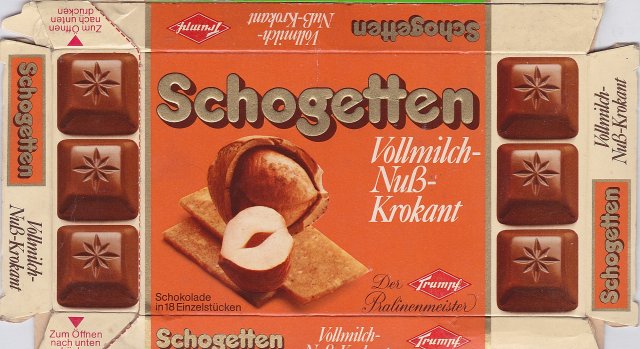 Schogetten Trumpf male 3 Vollmilch-Nuss-Krokant