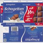 Schogetten Trumpf male 30 Alpenvollmilch neue Rezeptur noch leckerer plus 16% mehr inhalt