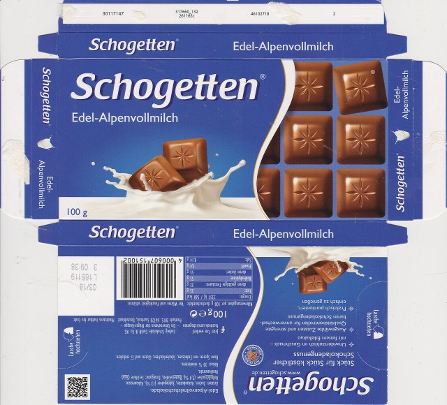 Schogetten Trumpf male 31 Edel Alpenvollmilch