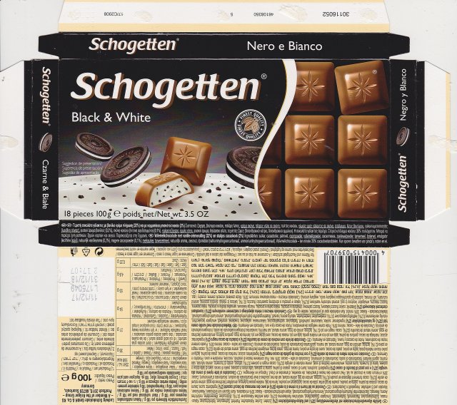 Schogetten Trumpf male 36 Black & White Finest Quality 3
