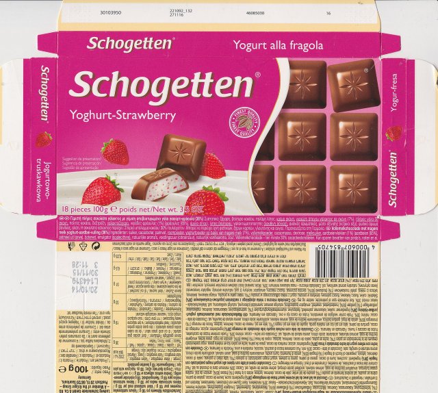 Schogetten Trumpf male 36 Yoghurt-Strawberry Finest Quality 3