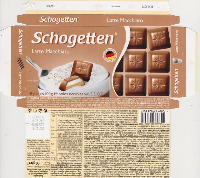 Schogetten Trumpf male 37 Latte Macchiato German Quality 1