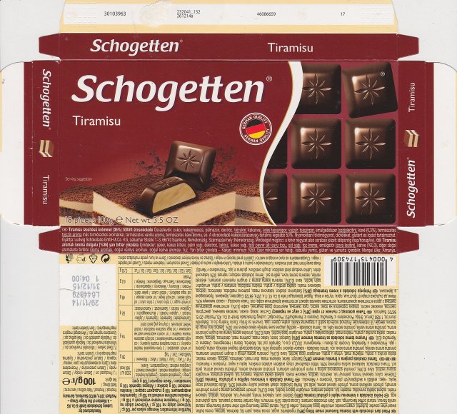 Schogetten Trumpf male 37 Tiramisu German Quality 1