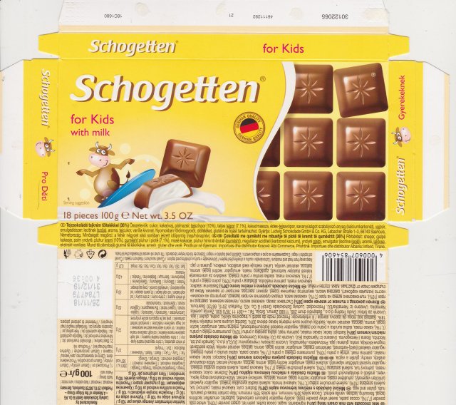 Schogetten Trumpf male 37 for Kids with milk German Quality 1