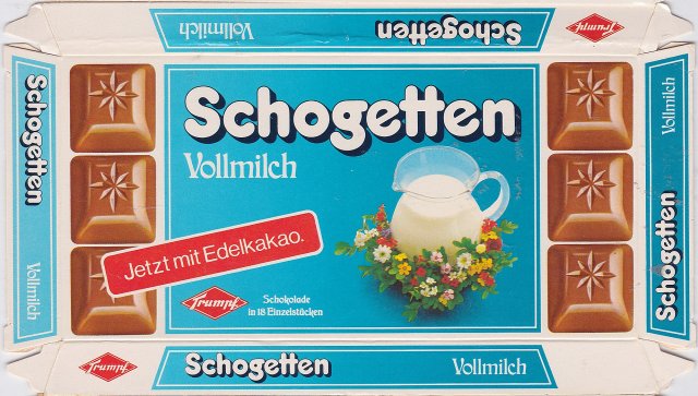 Schogetten Trumpf male 4 Vollmilch Jetzt mit Edelkakao