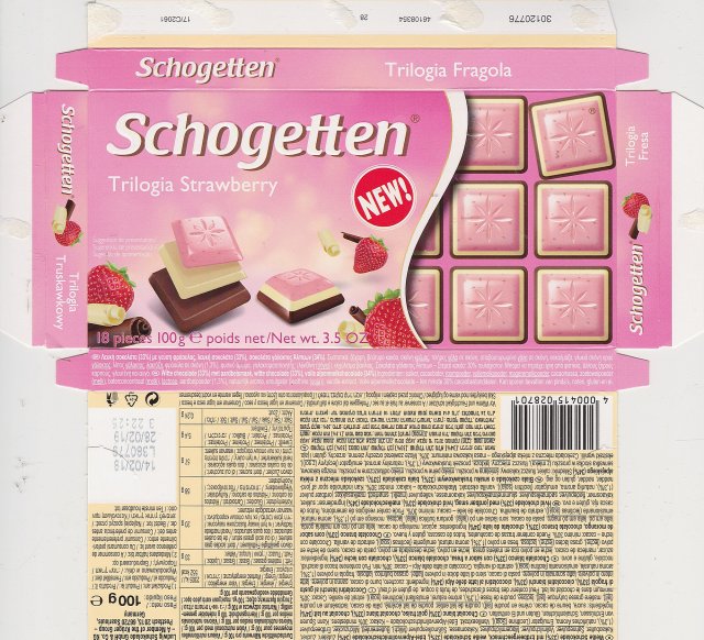 Schogetten Trumpf male 45 Trilogia Strawberry New