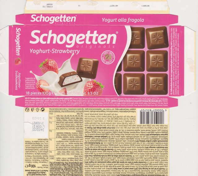 Schogetten Trumpf male 49 Yoghurt Strawberry finest quality originals