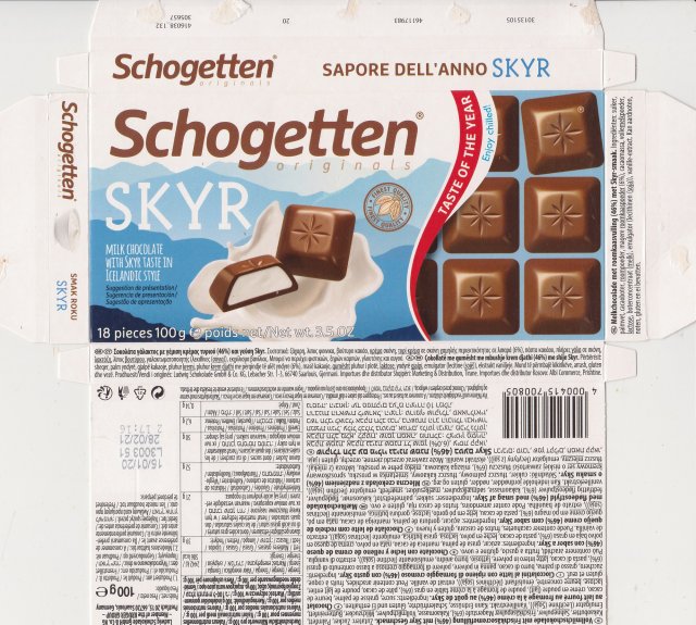 Schogetten Trumpf male 51 Skyr finest quality originals Taste of the year