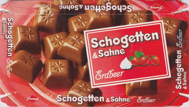 Schogetten Trumpf male 7 & Sahne Erdbeer
