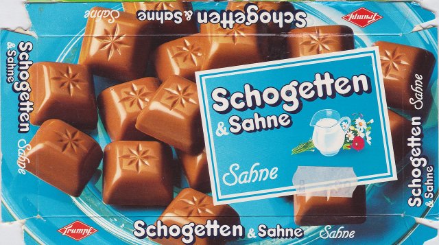 Schogetten Trumpf male 7 & Sahne Sahne
