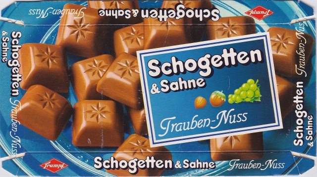 Schogetten Trumpf male 7 & Sahne Trauben-Nuss