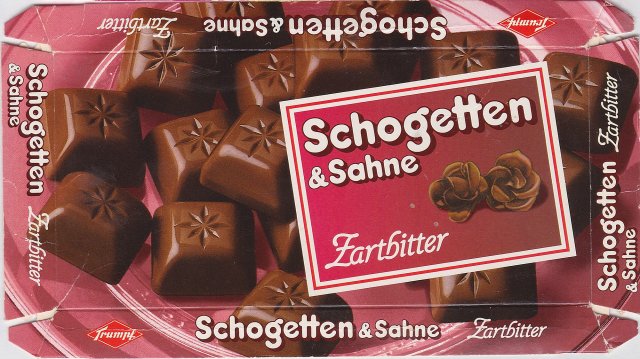 Schogetten Trumpf male 7 & Sahne Zartbitter