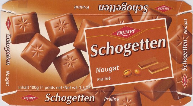 Schogetten Trumpf male 8 Nougat Praline