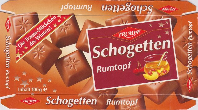 Schogetten Trumpf male 8 Rumtopf Die Traum-Stuckchen des Winters