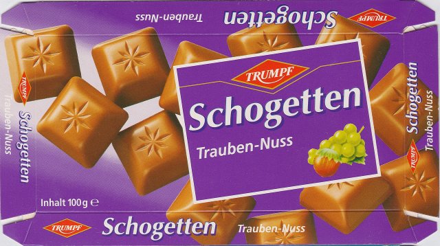 Schogetten Trumpf male 8 Trauben-Nuss