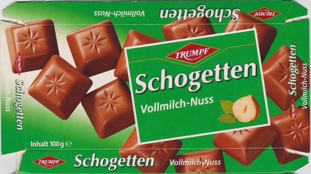 Schogetten Trumpf male 8 Vollmilch-Nuss