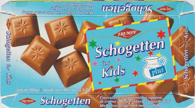 Schogetten Trumpf male 8 for Kids