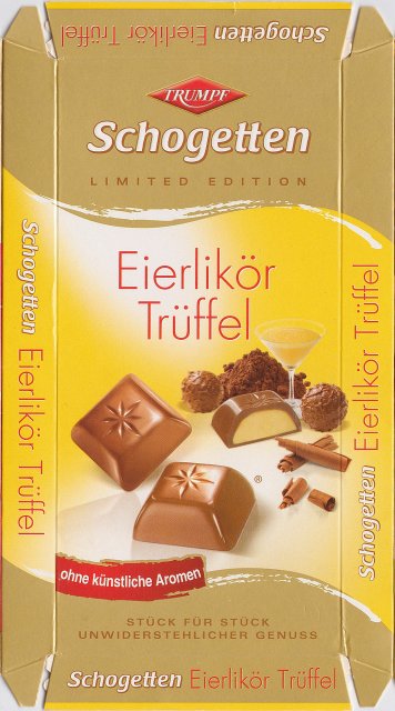 Schogetten Trumpf male 9 Eierlikor Truffel