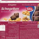 Schogetten Trumpf srednie 10 dark chocolate with peanuts felix