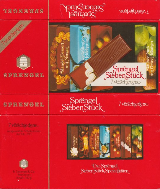 Sprengel 3 sieben stuck verschiedene