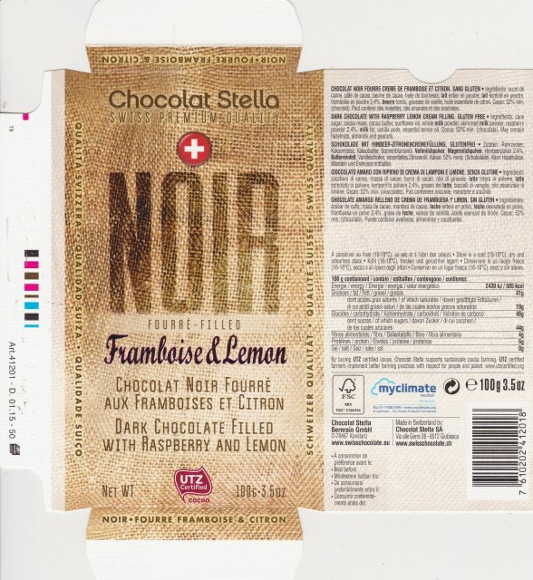 Stella 1 noir framboise Lemon
